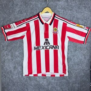 Chivas de La Guadalajara 90s Vintage Jersey Soccer, Fútbol Size Large